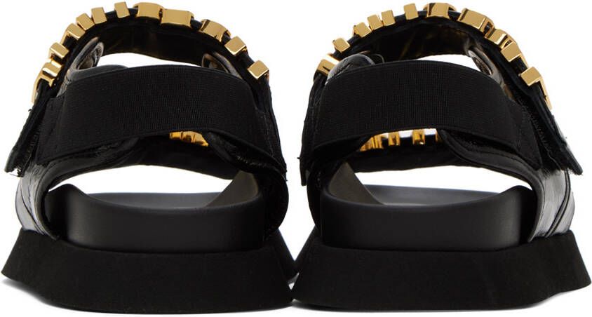 Moschino Black 'Couture' Sandals