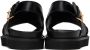Moschino Black Criss-Cross Sandals - Thumbnail 2
