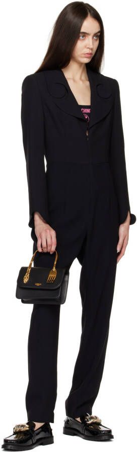 Moschino Black Curb Chain Loafers
