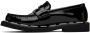 Moschino Black Embossed Loafers - Thumbnail 3