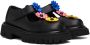 Moschino Black Flower Loafers - Thumbnail 4