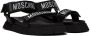 Moschino Black Jacquard Logo Sandals - Thumbnail 4