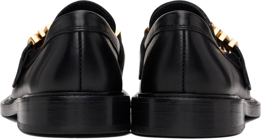 Moschino Black Jewel Logo Loafers