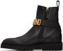 Moschino Black Leather Boots - Thumbnail 3