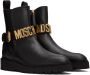 Moschino Black Leather Boots - Thumbnail 4