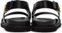 Moschino Black Leather Sandals - Thumbnail 2