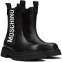 Moschino Black Logo Chelsea Boots - Thumbnail 4