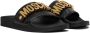 Moschino Black Logo Lettering Pool Slides - Thumbnail 4