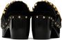 Moschino Black Logo Sabot Heels - Thumbnail 2