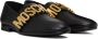 Moschino Black Maxi Lettering Loafers - Thumbnail 4