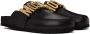 Moschino Black Maxi Lettering Logo Loafers - Thumbnail 4