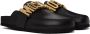 Moschino Black Maxi Lettering Logo Loafers - Thumbnail 4