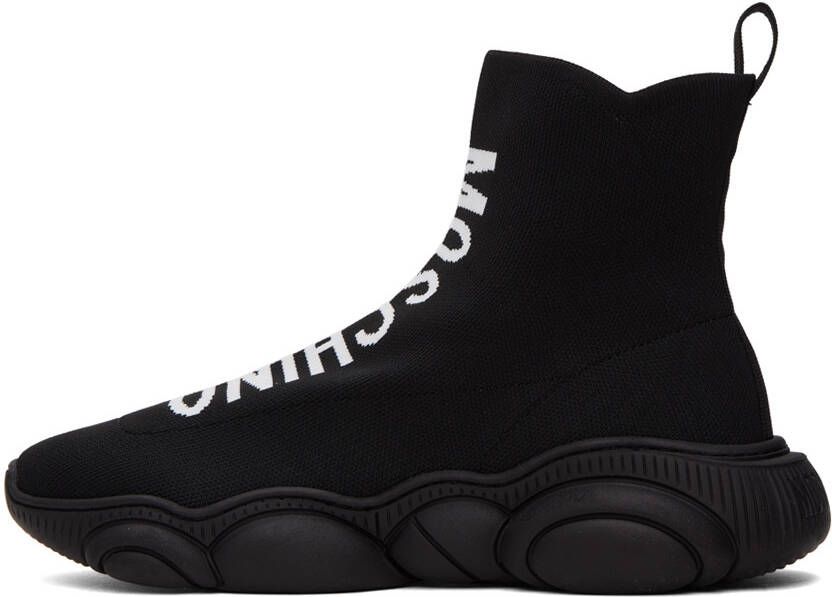 Moschino Black Slip-On Sneakers