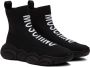 Moschino Black Slip-On Sneakers - Thumbnail 4