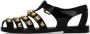 Moschino Black Teddy Studs Jelly Sandals - Thumbnail 3