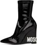 Moschino Black Wedge Ankle Boots - Thumbnail 3