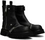 Moschino Black Zipper Boots - Thumbnail 4
