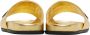 Moschino Gold Rubber Logo Slides - Thumbnail 2