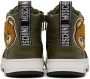 Moschino Kids Khaki Teddy High Sneakers - Thumbnail 2