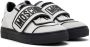 Moschino Kids White & Black Leather Sneakers - Thumbnail 4