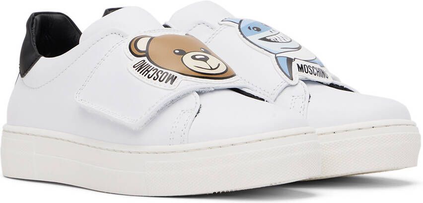 Moschino Kids White Graphic Sneakers