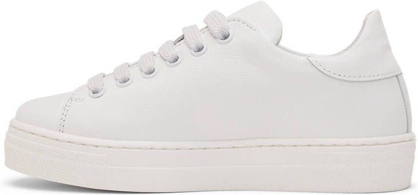 Moschino Kids White Leather Sneakers