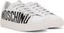 Moschino Kids White Leather Sneakers - Thumbnail 4