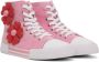 Moschino Pink Heart Flower Group Sneakers - Thumbnail 4