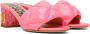 Moschino Pink Quilted Mules - Thumbnail 4