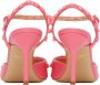 Moschino Pink Teddy Studs Heeled Sandals - Thumbnail 2