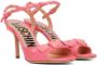 Moschino Pink Teddy Studs Heeled Sandals - Thumbnail 4