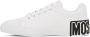 Moschino White & Black Logo Sneakers - Thumbnail 3