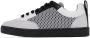 Moschino White & Black Side Logo Sneakers - Thumbnail 3