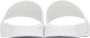 Moschino White Double Smiley Slides - Thumbnail 2