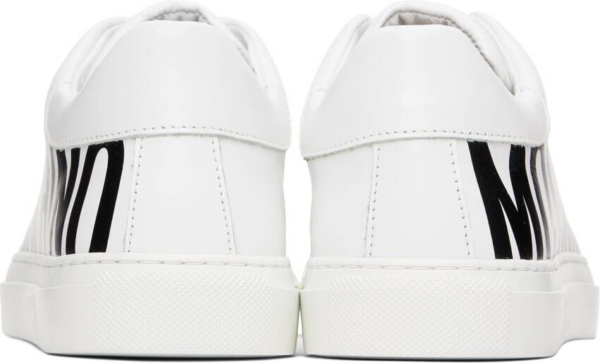 Moschino White Serena Low-Top Sneakers