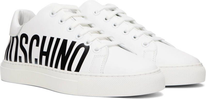 Moschino White Serena Low-Top Sneakers