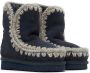 Mou Baby Navy Suede Ankle Boots - Thumbnail 4