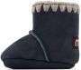 Mou Baby Navy Velcro Suede Pre-Walkers - Thumbnail 3