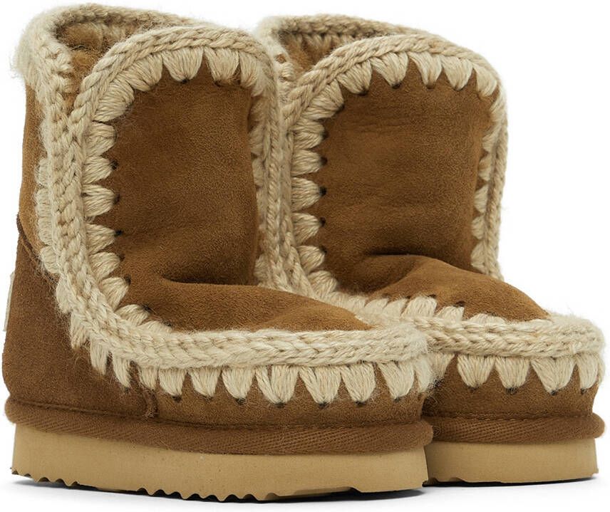 Mou Baby Tan Suede Ankle Boots