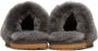 Mou Gray Sheepskin Fur Slippers - Thumbnail 2