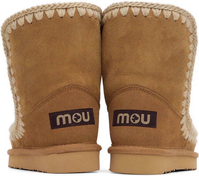 Mou Kids Brown Suede Boots