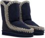 Mou Kids Navy Suede Boots - Thumbnail 4
