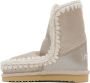 Mou Kids Silver Suede Boots - Thumbnail 3