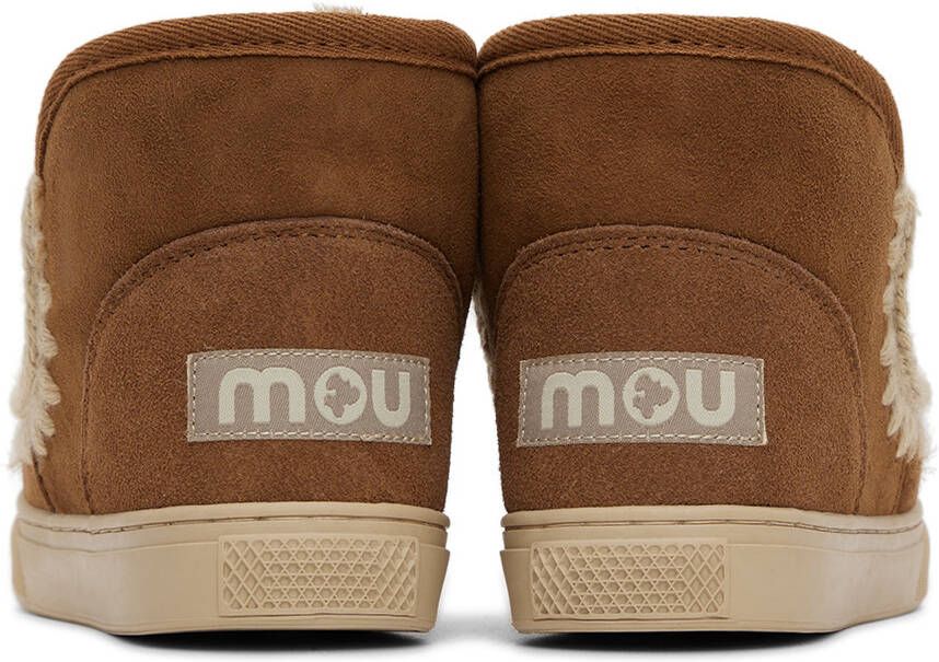 Mou Kids Tan Sneaker Boots
