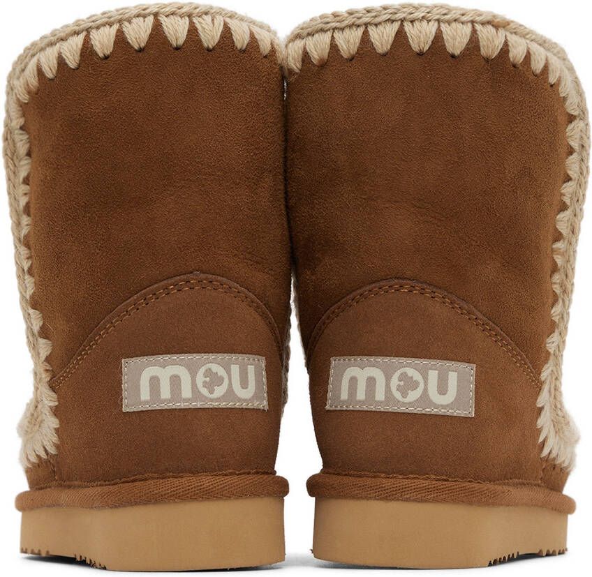 Mou Kids Tan Suede Boots