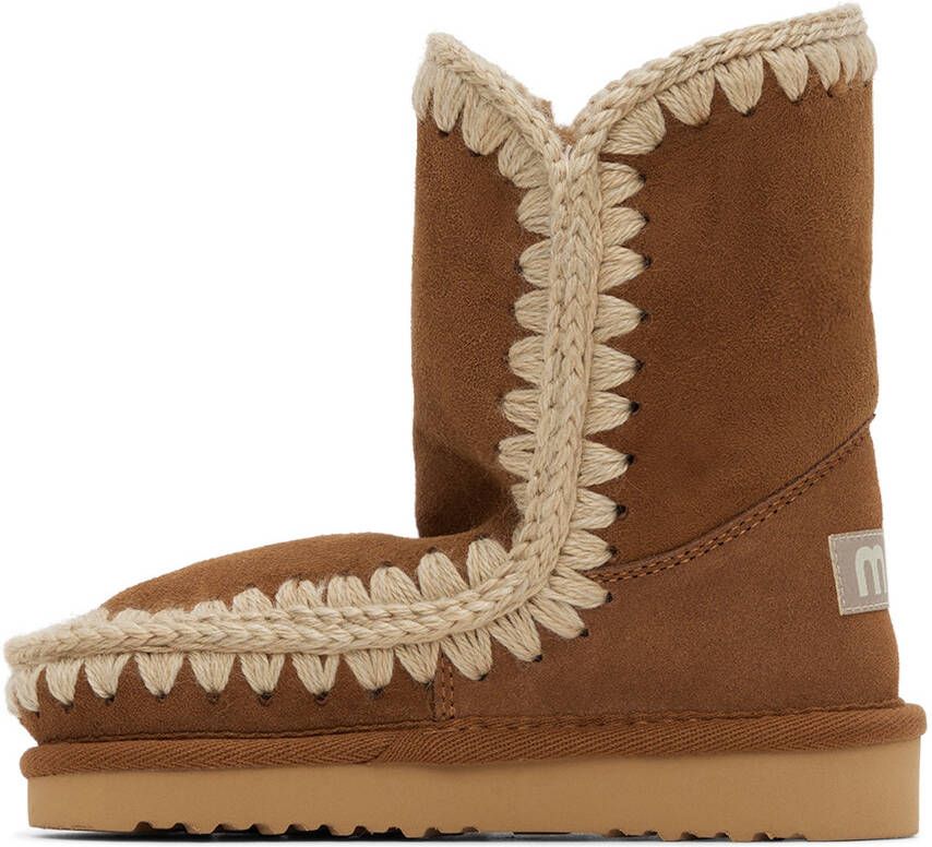 Mou Kids Tan Suede Boots