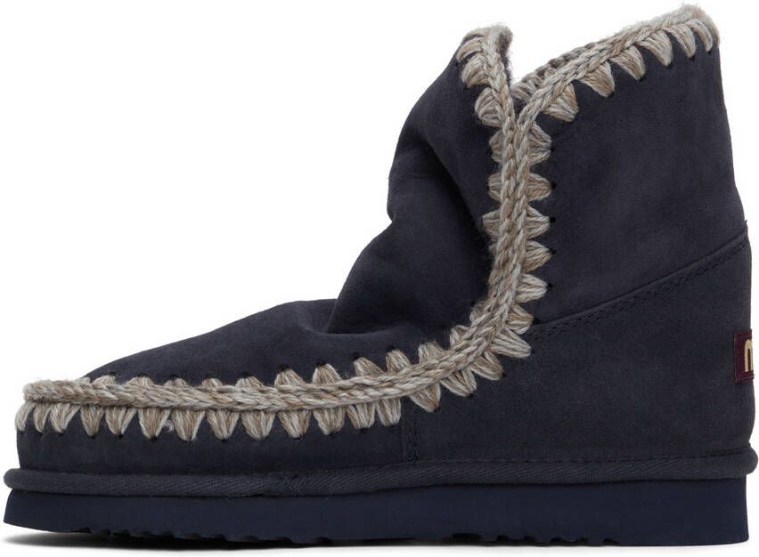 Mou Navy Ankle Boots