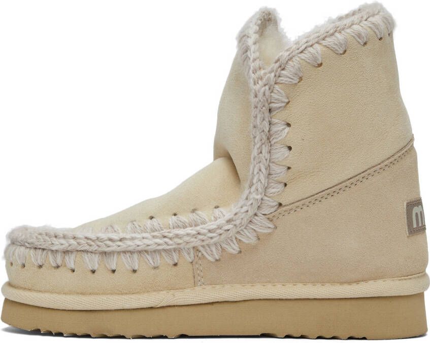 Mou Off-White Suede Ankle 18 Boots