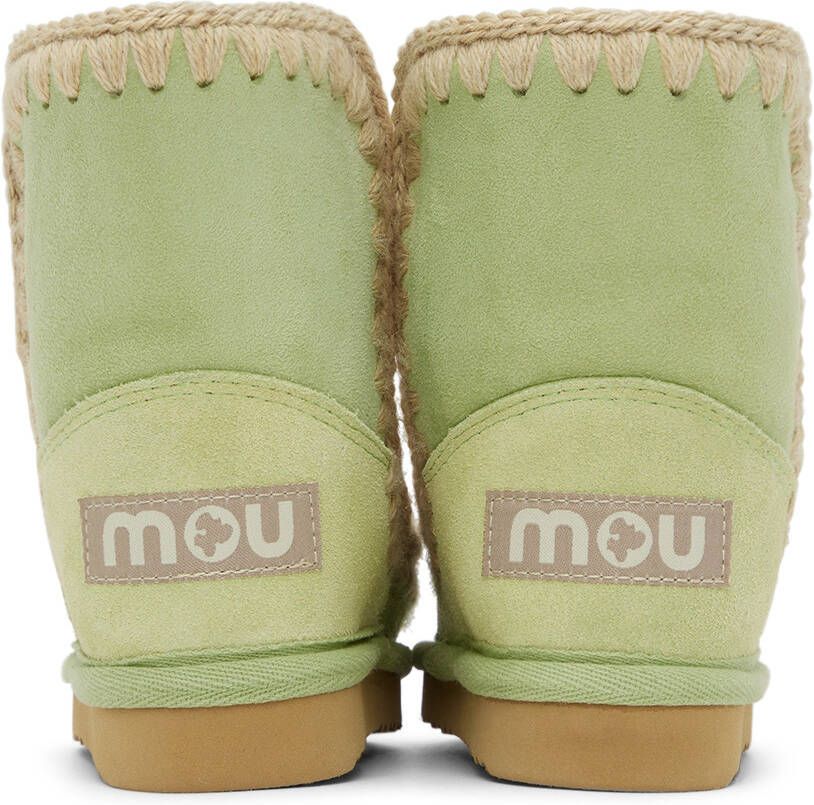 Mou SSENSE Exclusive Kids Green Boots