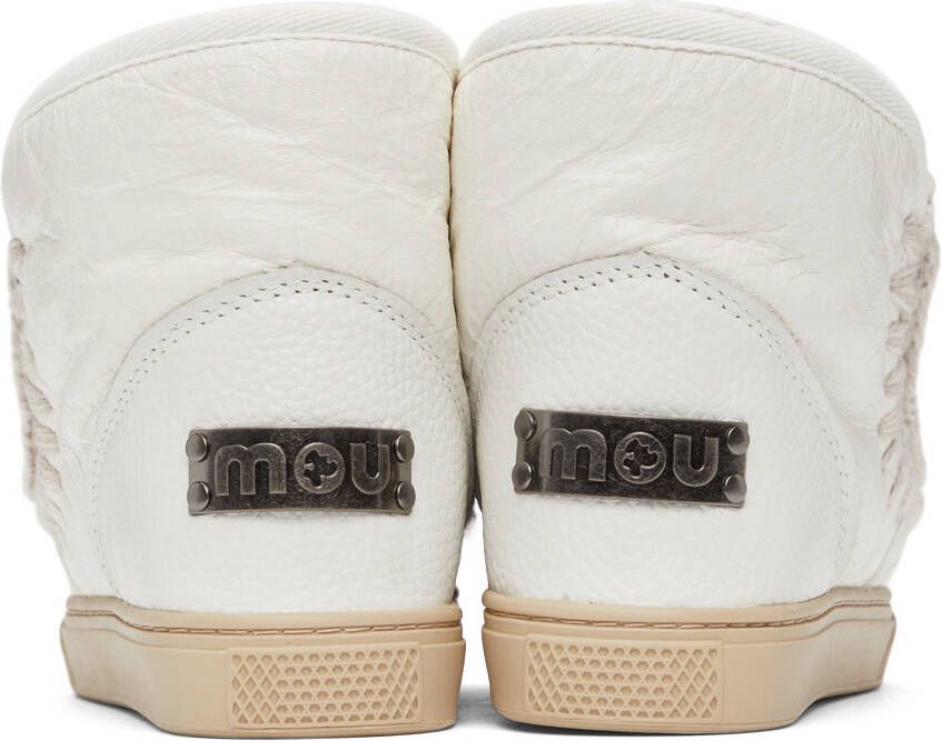 Mou White Sneaker Boots
